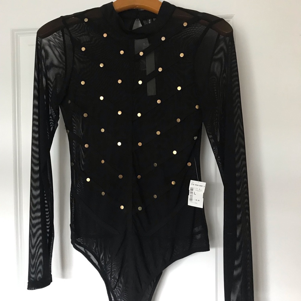 Black and Gold Stone Bodysuit